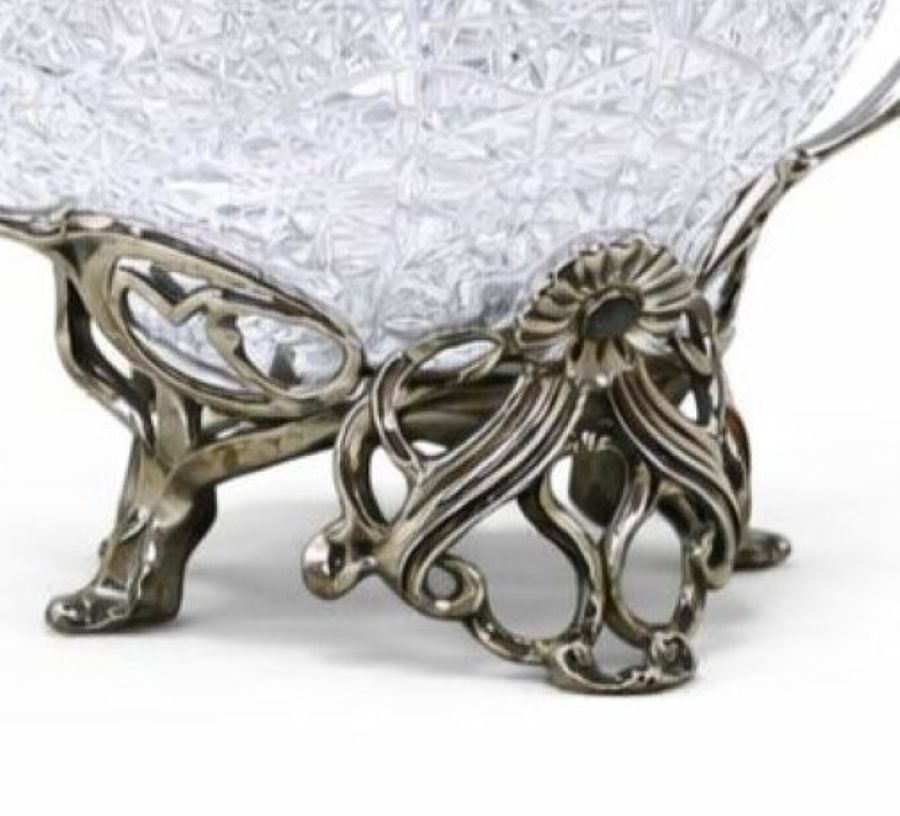 Art Nouveau Sterling Silver Centerpiece Vase – Alphonse Mucha Tribute