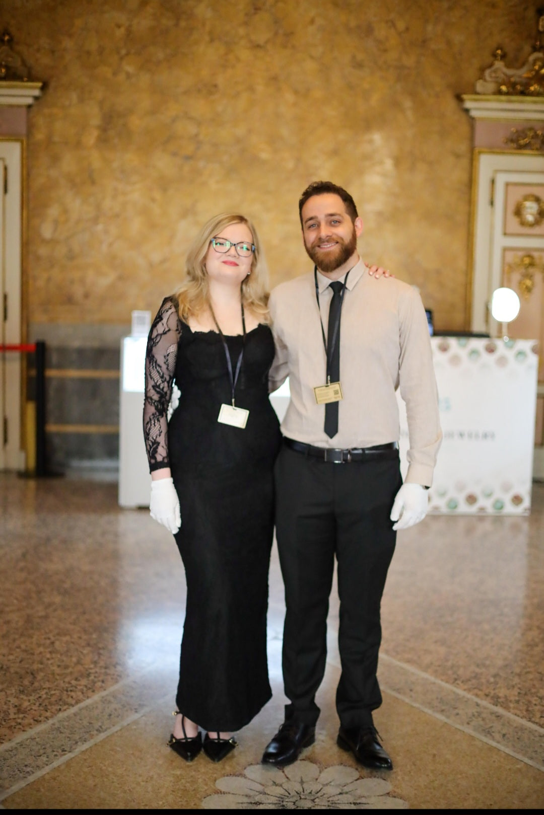 “Barak Konforti representing Konforti Jewelry at the Milano Jewelry Week 2025 Jewelry Hub booth, featuring handcrafted fine jewelry in gold and silver.