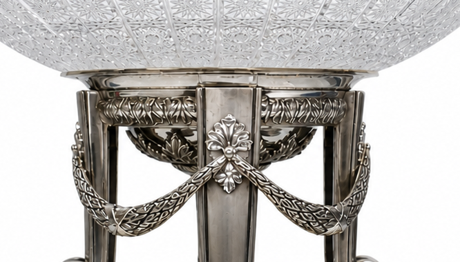 Snow Lion Centerpiece Vase in Sterling Silver – Monumental Luxury Decorative Art